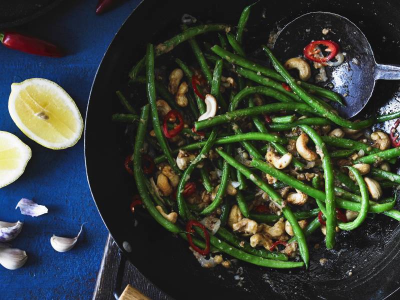 Green Bean & Cashew stir fry