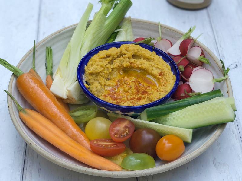 Carrot & Peanut Butter Hummus