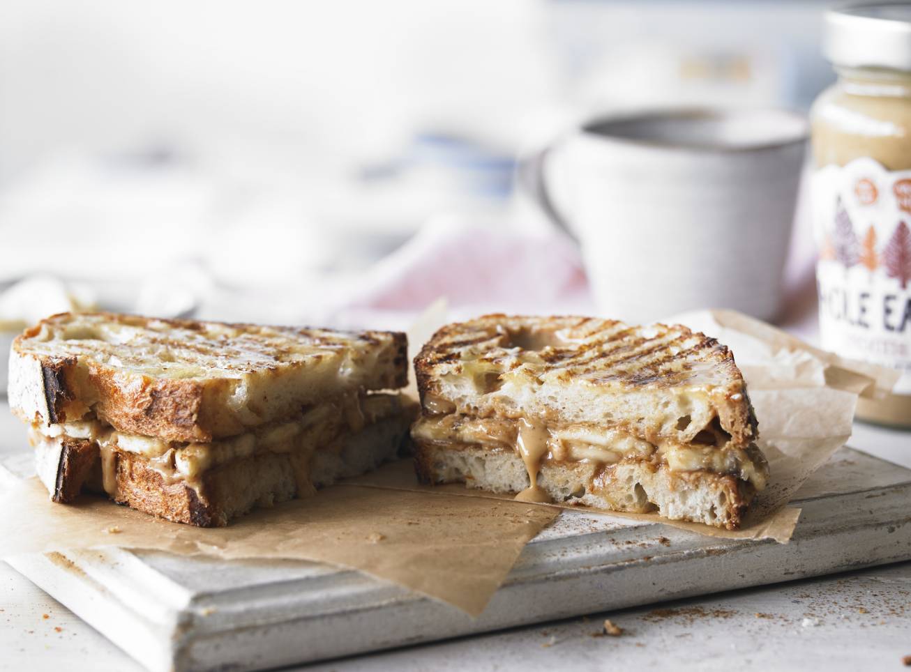 Peanut Butter & Banana toastie Whole Earth