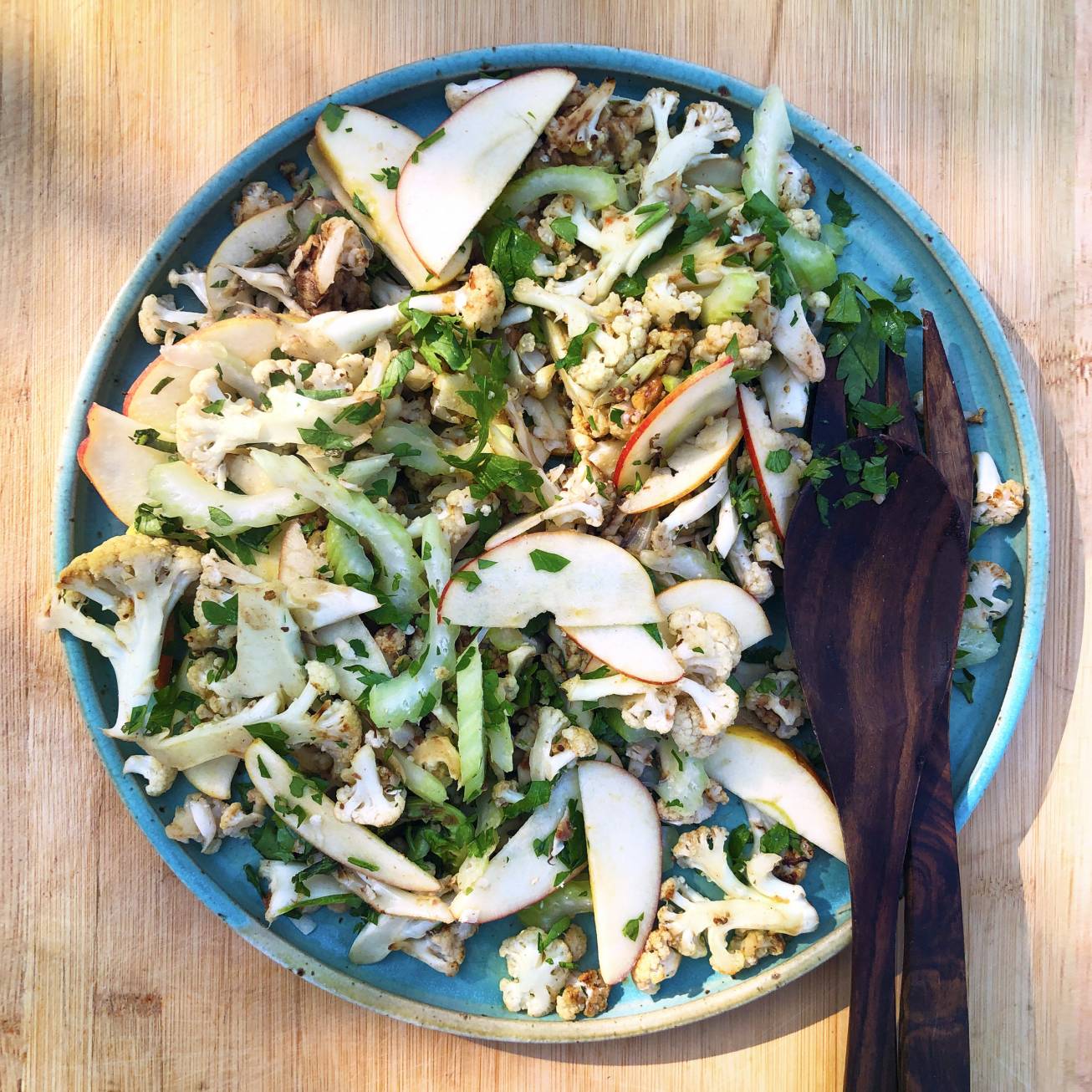 Hot Cauliflower & Peanut Butter Waldorf Salad Whole Earth