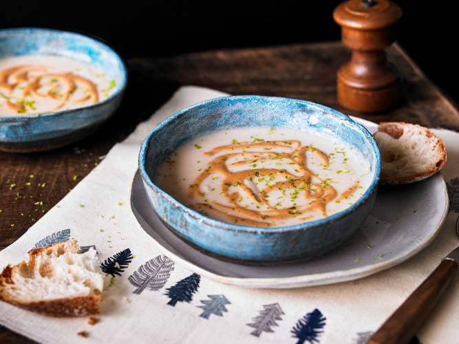 PARSNIP, PEANUT & LIME SOUP